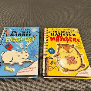 (2/$30) Katie Davies The Great Rabbit Rescue & Hamster Massacre Books